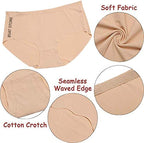 Women's Ice Silk Blend Invisible Lines No Show Hipster Panty..//